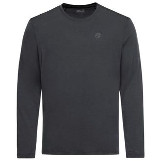 Jack Wolfskin Wool L/S Funktionsshirt f&uuml;r Herren | grau