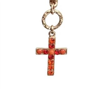 Mariana Womens Ring Of Fire Earrings In Red / Orange