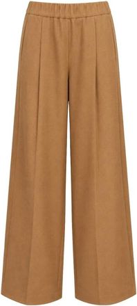 Semicouture Jhonny Pantaloni Larghi - - Trousers - Donna - Marrone - XL