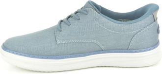 Skechers Stof Effen Slip-in - Heren - Sneakers - Blauw - 44 EU - Schoenen