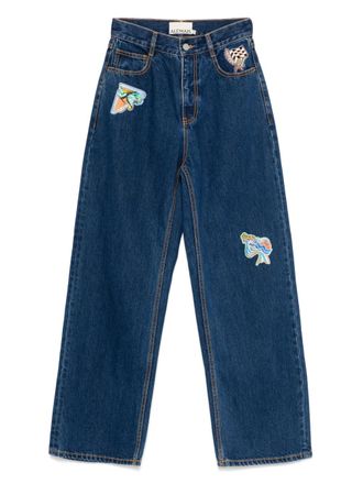 Alemais straight-leg jeans - Blue