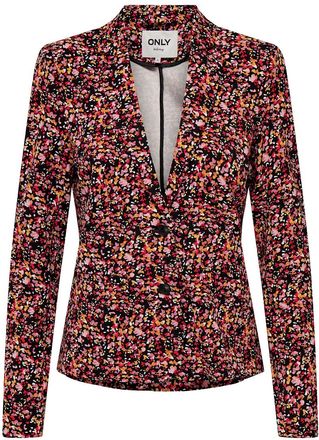 Only Getailleerd blazerjasje met bloemenprint