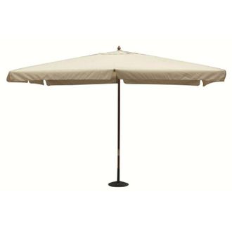 COSMA Sombrilla De Jard&iacute;n Tela Parasol Y Poste De Madera Mod. Fantasy Marfil 2x3