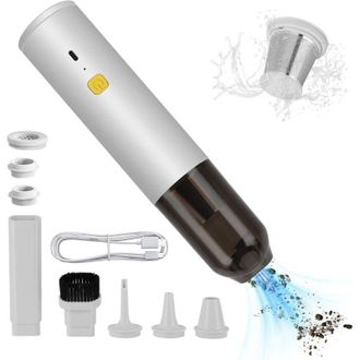 OEM Aspiradora De Mano Inal&aacute;mbrica De 14.000 Pa, 6000 Mah, Port&aacute;til, 2 Niveles De Succi&oacute;n, 30 Minutos De Autonom&iacute;a, Para Coche Y Hogar, Con Accesorios Mul