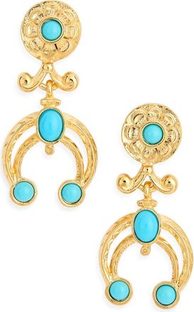 Kenneth Jay Lane Turquoise Resin Drop Earrings at Nordstrom Rack