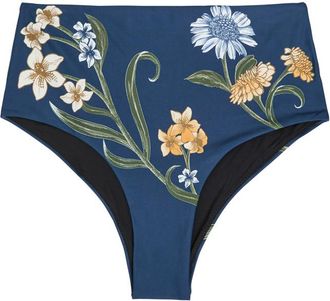 Agua Bendita Magenta Floral-print Bikini Briefs - Multicoloured - M (UK10)