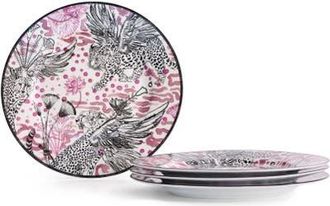 Marchesa Serengeti Porcelain Salad Plate Set of 4, Multicolored at Nordstrom