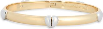 Kate Spade New York heartful hinged bangle in Gold Silver at Nordstrom Rack