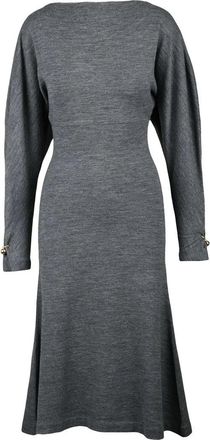 Philosophy di Lorenzo Serafini Long Wool Dress Grey - Grey