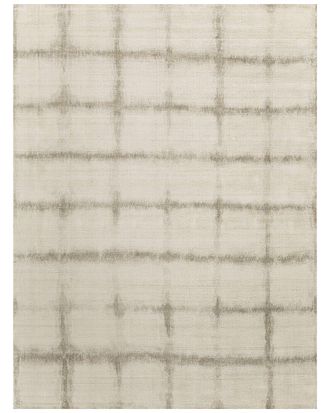 Exquisite Rugs Chroma Hand-Loomed New Zealand Wool & Bamboo Silk IvoryArea Rug