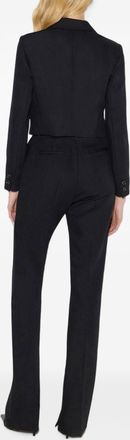Elisabetta Franchi Tailored Wool Blazer - Black