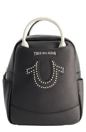 True Religion Studded Horseshoe Backpack in Black at Nordstrom Rack