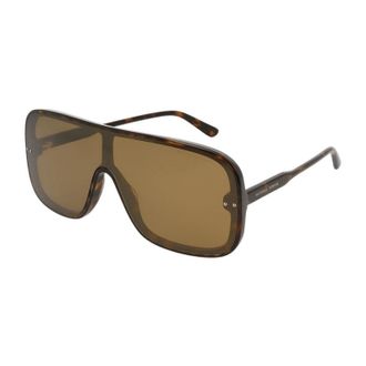 Bottega Veneta Shield Full Rim Sunglasses - Brown