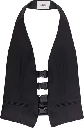 Coperni Multi Bukle Waistcoat Satin Vest