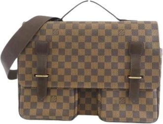 Louis Vuitton Pre-owned Cross Body Bags, female, Brown, Size: ONE SIZE Pre-owned Broadway Damier Shoulder Bag
