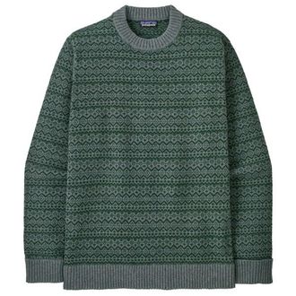 Patagonia Recycled Wool Sweater Pullover f&uuml;r Herren | gr&uuml;n