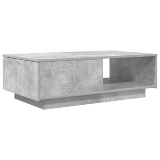 vidaXL Mesa De Caf&eacute; Gris Concreto 95 X 55 X 31 Cm Madera De Ingenier&iacute;a Vidaxl