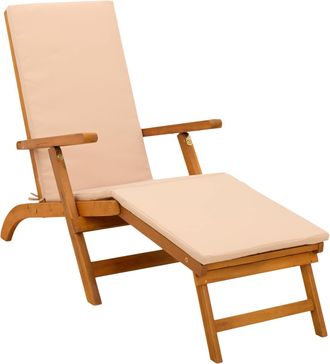 vidaXL Recliner Y Tumbona Plegable 55 X 146 X 91 Cm Vidaxl