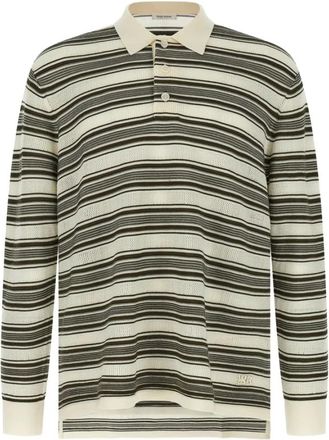 Wales Bonner Knit Wool Polo - Heren - Polos - Beige - M - Wol - Tops