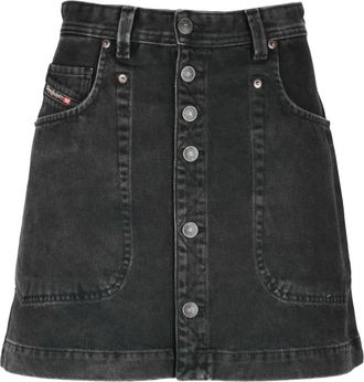Diesel Mini Denim Rok - Dames - Spijkerrokken - Zwart - W27 - Denim - Rokken