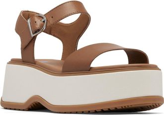 Sorel Dayspring Platform Sandal in Velvet Tan/Chalk at Nordstrom Rack, Size 10