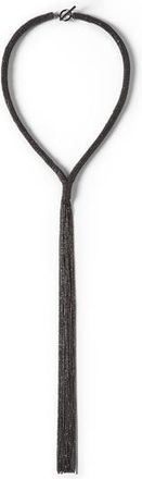 Brunello Cucinelli Monili tie necklace in Black at Nordstrom