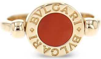 Bulgari Anello con corallo e onice anni 2010 - Oro