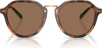 Polo Ralph Lauren 53mm Phantos Sunglasses in Dark Brown at Nordstrom