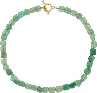 Eyecandy LA Eye Candy La Stella Agate Beaded Toggle Necklace