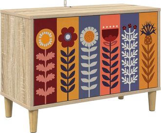 vidaXL Mueble De Tv Essen 69 X 33 X 50 Cm Sonoma Madera De Ingenier&iacute;a Vidaxl