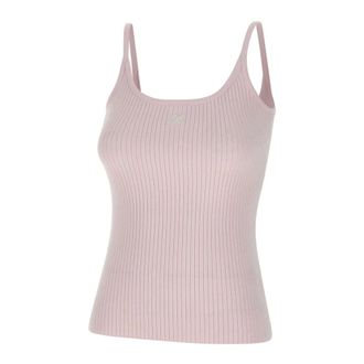 Courr&egrave;ges Reedition Top - female - Courr&egrave;ges - Sleeveless Tops - Pink - M - Tops