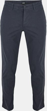 HUGO BOSS Mens Crigan3 D Solid Patterned Chinos in Dark Blue - Size 30W/32L