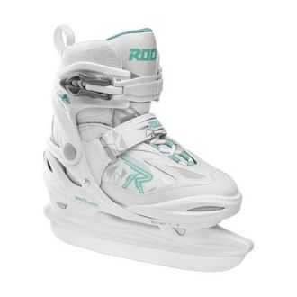 Roces Moody 3.0 Adjustable Girls Ice Skates in White/aqua at Nordstrom, Size Large