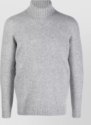 Drumohr turtleneck knit sweater ribbed neck hem cuffs