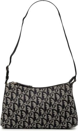 Dior Pre-owned Shoulder Bags, female, Black, Size: ONE SIZE Pre-owned Vintage Monogram Shoulder Bag