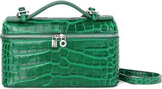 Tiffany & Fred Croc-Embossed Mini Leather Tote