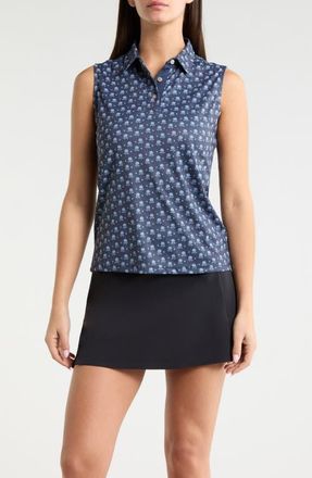 Swannies Bethany Sleeveless Golf Polo in Navy at Nordstrom, Size Medium