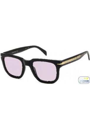 David Beckham Womens DB 7118 52 S 807 Sunglasses - Black - One Size