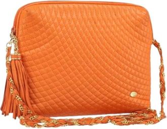Bally Pre-owned Cross Body Bags, female, Orange, Size: ONE SIZE Pre-owned Leather Shoulder Bag