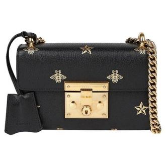 Gucci Pre-owned Cross Body Bags, female, Black, Size: ONE SIZE Pre-owned Padlock Mini Shoulder Crossbody Bag