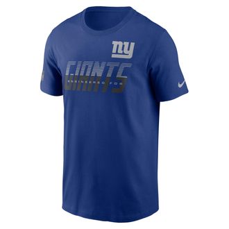 Nike New York Giants Sideline Team Issue Nike Mens Dri-FIT NFL T-Shirt in Blue | 02ET4EW8I-TF9
