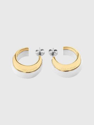 Calvin Klein Two-Tone Hoop Earrings