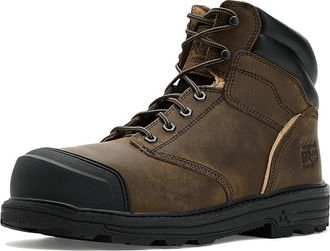 Timberland Titan Tasker 6 Inch Alloy Safety Toe Industrial Work Boots Mens Shoes Medium Brown Full Grain : 15 E - Wide, Leather/Textile
