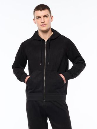 Sergio Tacchini Camoscio Hoodie in Black Beauty at Nordstrom, Size Xxx-Large