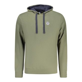 North Sails Sudadera con Capucha y Logo y Aplicaci&oacute;n de Manga Larga - Sweatshirts & Hoodies - Hombre - Verde - 2XL