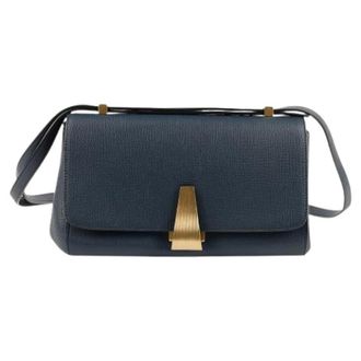 Bottega Veneta Pre-owned Cross Body Bags, female, Blue, Size: ONE SIZE Pre-owned Angle Small Shoulder and Crossbody Bag
