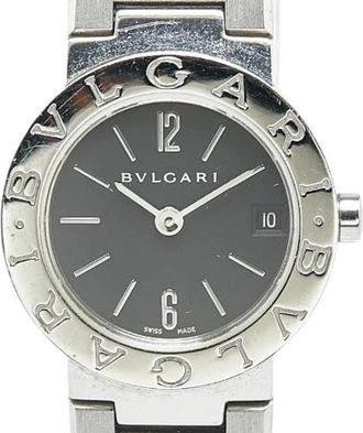 Bulgari Pre-owned Watches, female, Black, Size: ONE SIZE Pre-owned Stainless Steel watches
