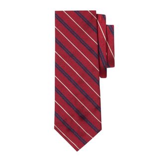 Brooks Brothers Regimental Silk Tie - male - Brooks Brothers - Ties - Red - ONE SIZE - Accessories