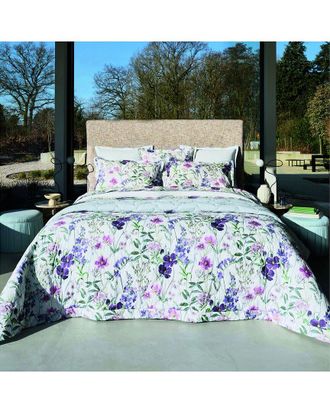 Anne de Sol&egrave;ne Anne De Sol&egrave;ne Ephemere Organic Percale Reversible Quilted Coverlet