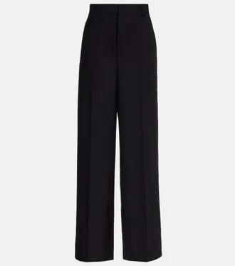 Stella McCartney High-rise wool wide-leg pants